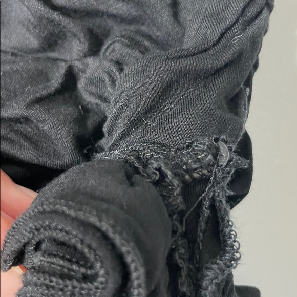 Beige Botany Elegant Black Sleeveless Dress with Ruched side and Rose Detail S - Picture 8 of 8